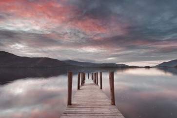 Landing Stage after Sunset - Pink