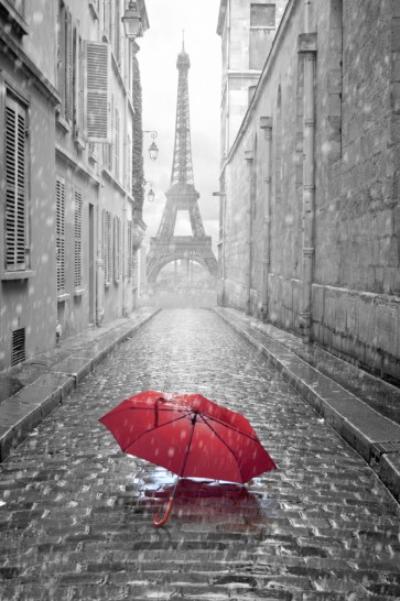Paris - Red Umbrella