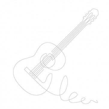 Line Art - Guitar - Acoustic Sketch