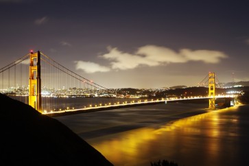San Francisco - Golden Gate Bridge In Yellow