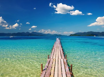 Horace Harper - Wooden Landing Jetty on Tropical Beach