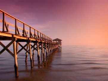 Dennis Aquino - Wooden Beach Structure Sunset