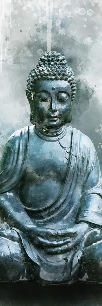 Ming Yazhu - Buddha - Watercolor