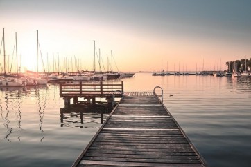 Erma Miles - Jetty - Sunset at the Marina