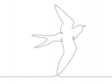 Line Art - Bird - Here I Come
