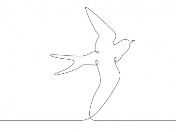 Line Art - Bird - Here I Come