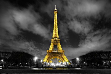 Marie-Louise Hilaire - Paris - Eiffel Tower - Yellow At Dusk