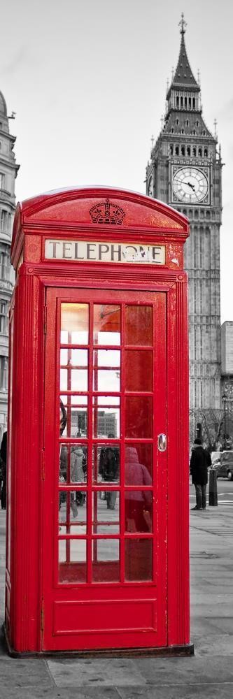 London - Red Telephone Booth With Big Ben