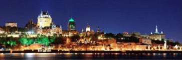Quebec City - Chateau Frontenac At Dusk