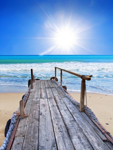 Dennis Aquino - Cottage Wooden Landing Jetty At The Bahamas