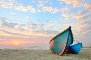 Omero Rosica - Boat At Sunset