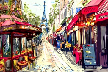 Arthur Heard - Paris - Eiffel Tower View from the CafÃ©