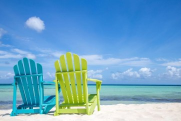 Dolores Flowers - Beach Chairs - You Take The Green One