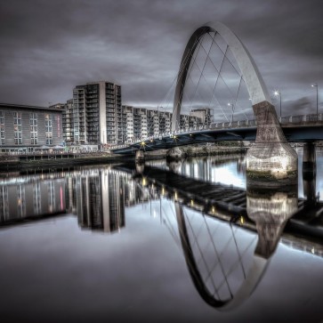 Assaf Frank - Clyde Arc bridge over river-Glasgow