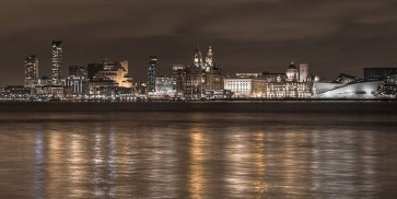 Assaf Frank - Liverpool city skyline across the River Mersey, UK,FTBR-1873