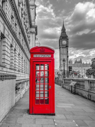 Assaf Frank - Telephone booth with Big Ben, London, UK, FTBR-1809
