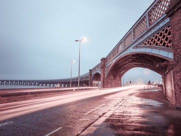 Assaf Frank - Strip Lights on road of Dundee, Scotland,FTBR 1857