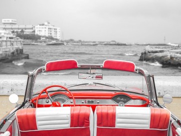 Assaf Frank - Vintage car near the beach in Cuba