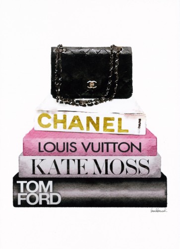 Amanda Greenwood - Book Stack Black Bag