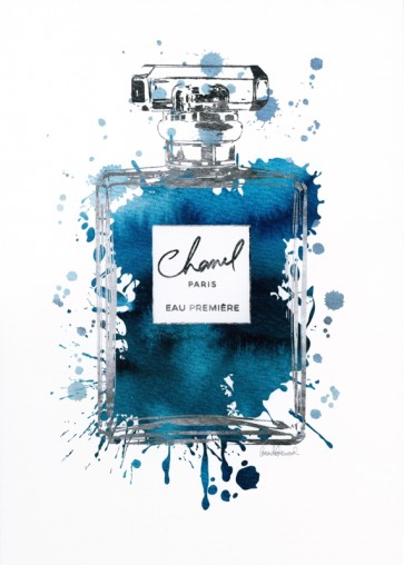 Amanda Greenwood - Silver Inky Perfume in Teal