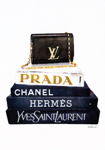 Amanda Greenwood - Book Stack Black Clutch