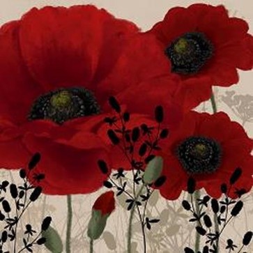 Linda Wood - Red Poppies I