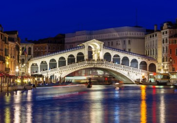 Bernard Zinth - Venice, Night of Rialto Bridge  