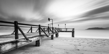 Dianna Luca - Wooden Jetty Grey Skies  