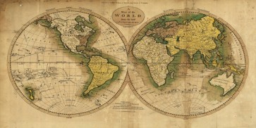 Ioannu Jude - Vinatage World Map  