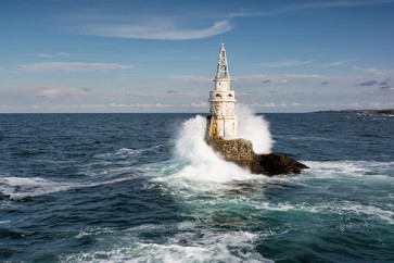 Sophia Vonght - Lighthouse In The Port Of Ahtopol - Bulgaria  