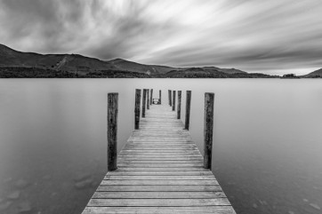Sebastien Pine - Long Wooden Jetty At Derwentwater  