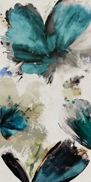 Asia Jensen - Blue Ribbon Blooms I 