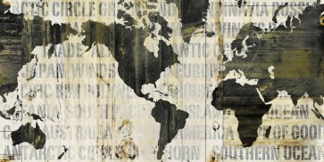 Sue Schlaback - Crate World Map Neutral 