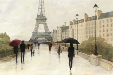 Avery Tillmon - Eiffel In The Rain Marsala Umbrella 