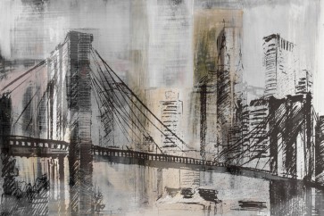 Susan Jill - New York - Brooklyn Bridge Twilight Detail