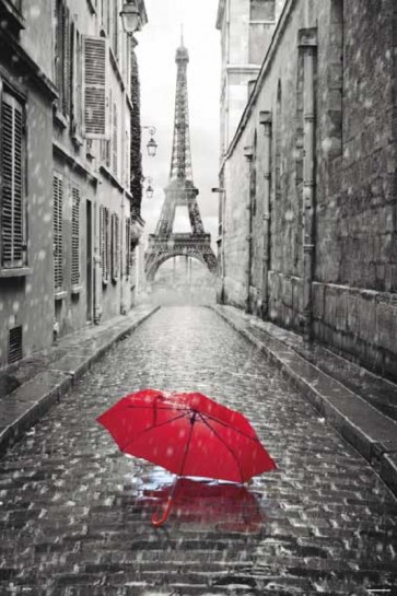 Paris - Red Umbrella