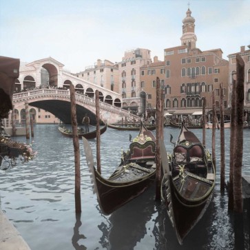 Alan Blaustein - Rialto Bridge Gondolas