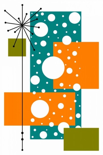 Tonya Newton - Lacuna - Aqua and Orange