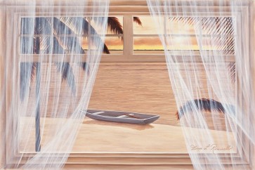 Diane Romanello - Amber Palms with Window