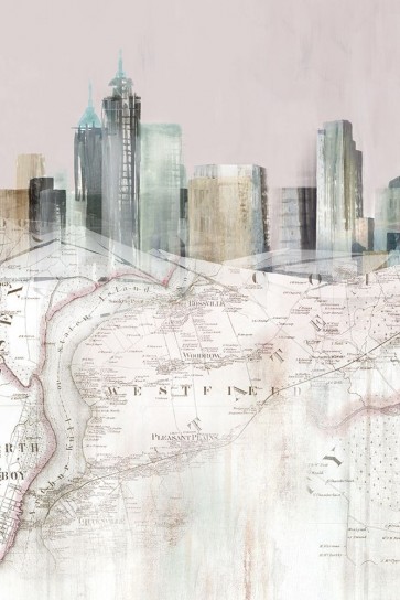 Isabelle Z - Blushing Manhattan Map I 