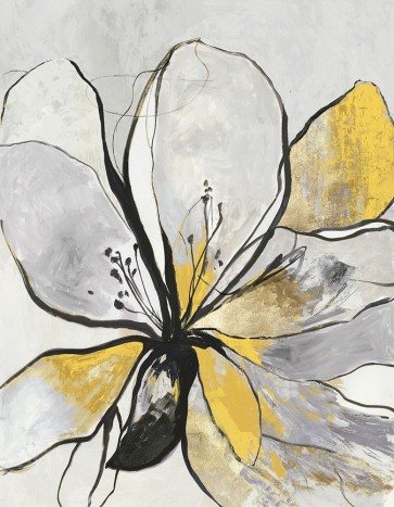 Asia Jensen - Outlined Floral II Yellow Version