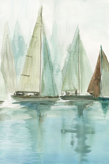 Allison Pearce - Blue Sailboats II 