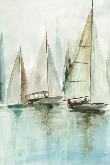 Allison Pearce - Blue Sailboats III 