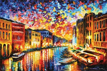 Leonid Afremov - Venice Grand Canal 