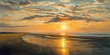 Sunset Over the Sea  