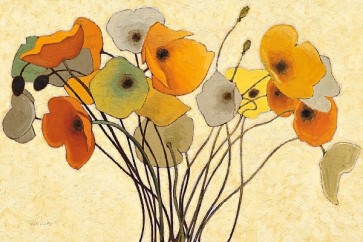Shirley Novak - Pumpkin Poppies I  