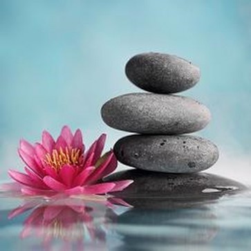 Zen Stones in a serenity pool 