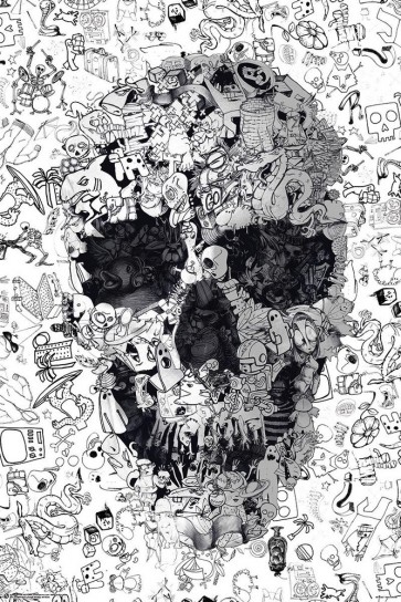 Skulls - Doodle