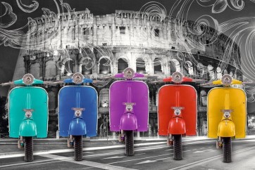 Rome - Tourist Scooter Lineup