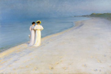 Peder Severin KrÃ¸yer - Summer evening on Skagens Beach